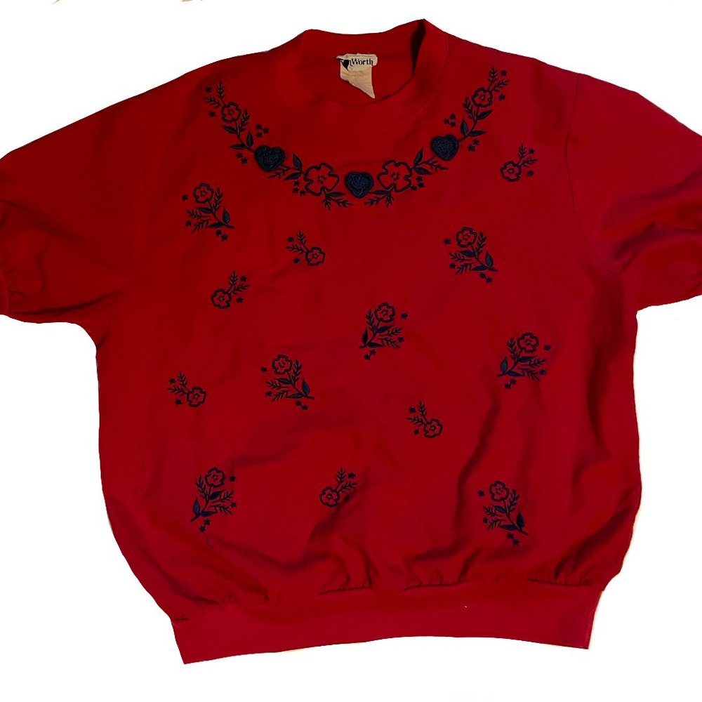 embroidered vintage top